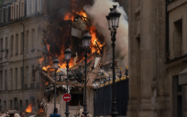 Eksplozja i pożar w centrum Paryża