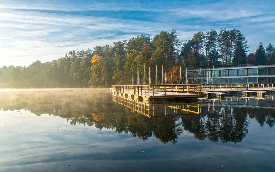 Plaża „Słoneczna Polana” nad jeziorem Ukiel.