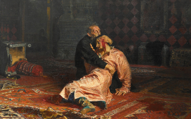 „Car Iwan Groźny i jego syn Iwan 16 listopada 1581 roku” – obraz Ilji Riepina z 1885 r. przedstawiaj