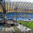 Budowa sceny na poznańskim INEA Stadionie