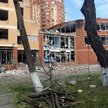 Budynki w centrum Odessy po rosyjskim ataku rakietowym
