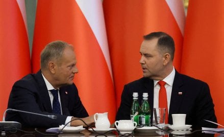 Donald Tusk i Karol Nawrocki