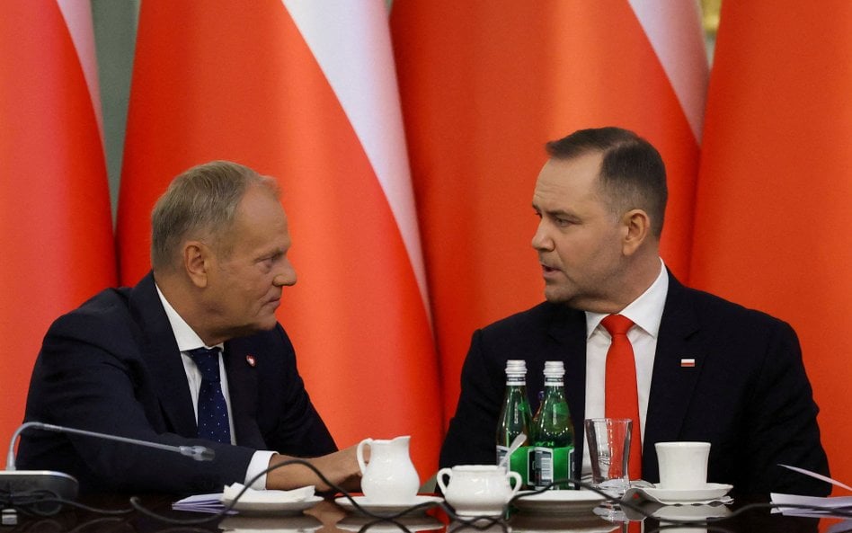 Donald Tusk i Karol Nawrocki