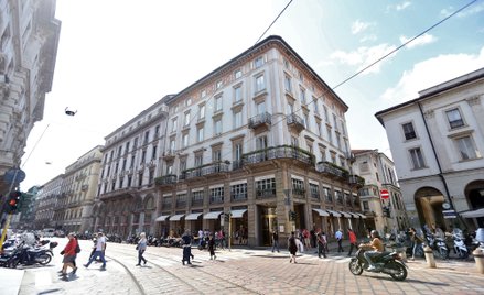 Historyczna siedziba domu mody Trussardi w Mediolanie.