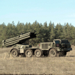 System artylerii rakietowej BM-27 Uragan, fot. ilustracyjna z 2017 r.