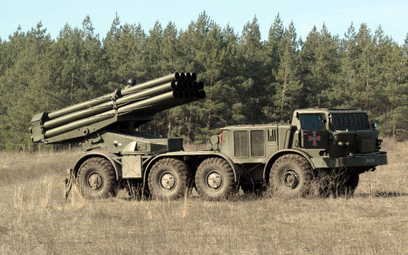 System artylerii rakietowej BM-27 Uragan, fot. ilustracyjna z 2017 r.