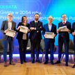 Uczestnicy debaty z okazji 30-lecia „Parkietu”, która odbyła się w siedzibie GPW