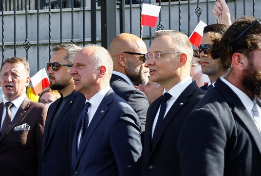 W Koninie prezydentowi Andrzejowi Dudzie towarzyszył prezydencki minister Wojciech Kolarski, kandyda