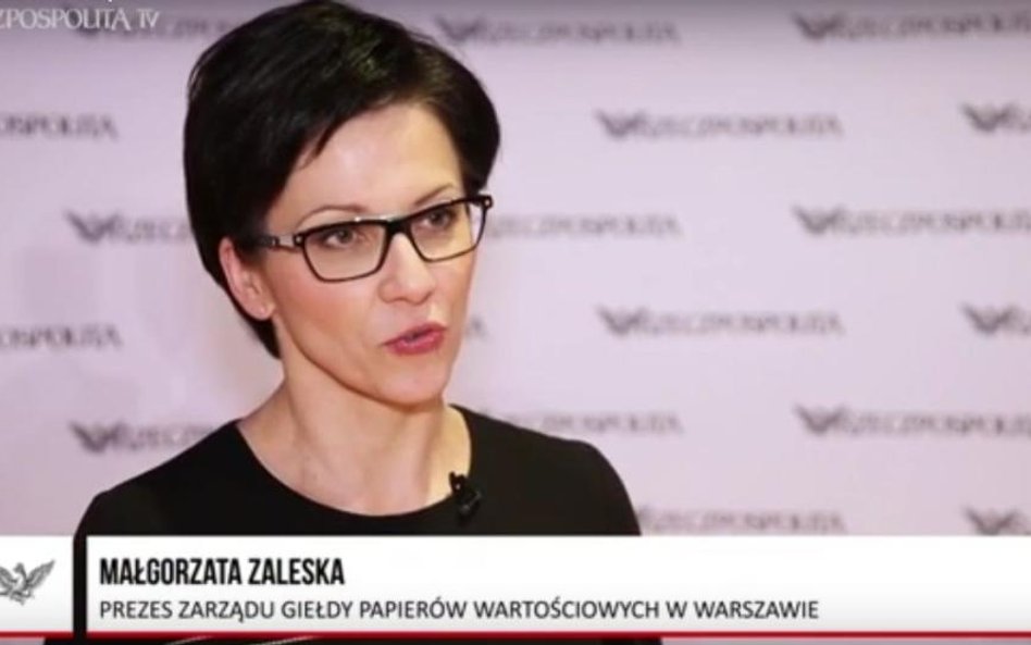 Małgorzata Zaleska: GPW narzędziem do sukcesu Planu Morawieckiego