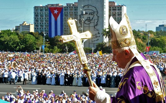 28 marca 2012 - papież Benedykt XVI w czasie pielgrzymki na Kubę
