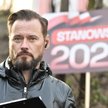Dziennikarz, kandydat w zbliżających się wyborach na prezydenta RP Krzysztof Stanowski podczas akcji