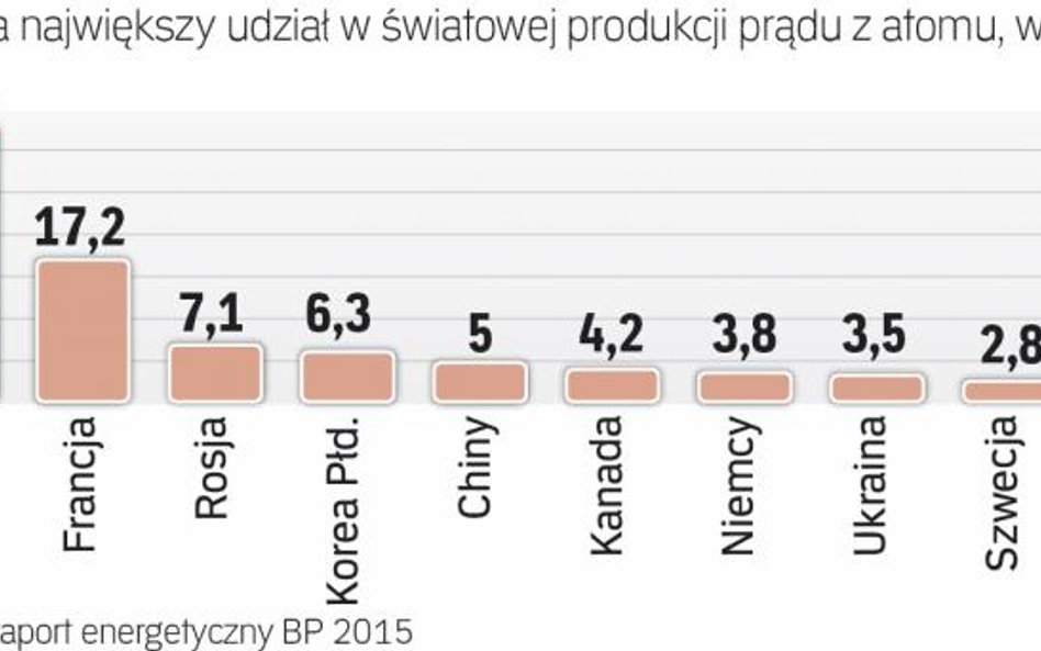 Ukraina w czołówce producentów energii z atomu