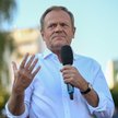 Przewodniczący Platformy Obywatelskiej Donald Tusk podczas spotkania z mieszkańcami Skarżyska-Kamien