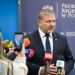 Minister sprawiedliwości, prokurator generalny Waldemar Żurek podczas konferencji prasowej w Prokura