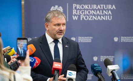Minister sprawiedliwości, prokurator generalny Waldemar Żurek podczas konferencji prasowej w Prokura