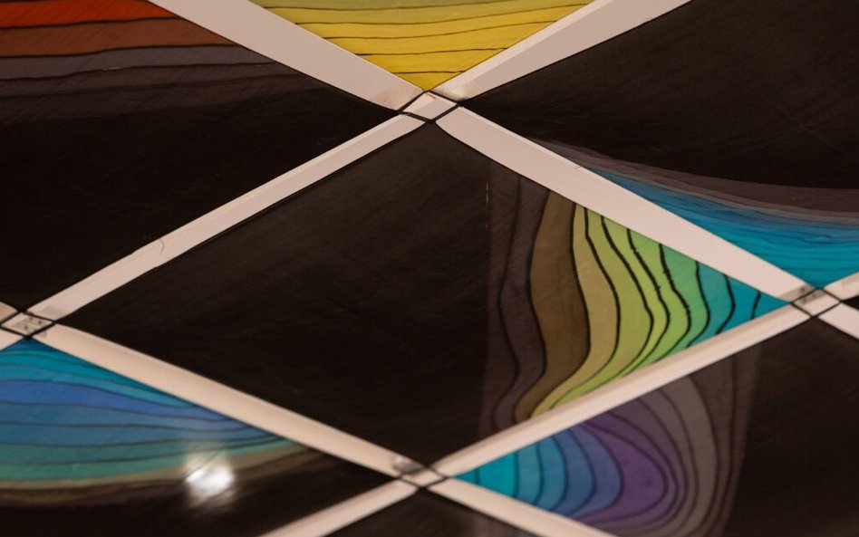 Jacek Dyrzyński, malarstwo na jedwabiu, bez tytułu