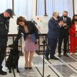 Wicemarszałkowie Senatu Gabriela Morawska-Stanecka i Bogdan Borusewicz, senatorowie KO Janusz Pęcher