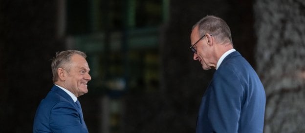 Donald Tusk i Friedrich Merz