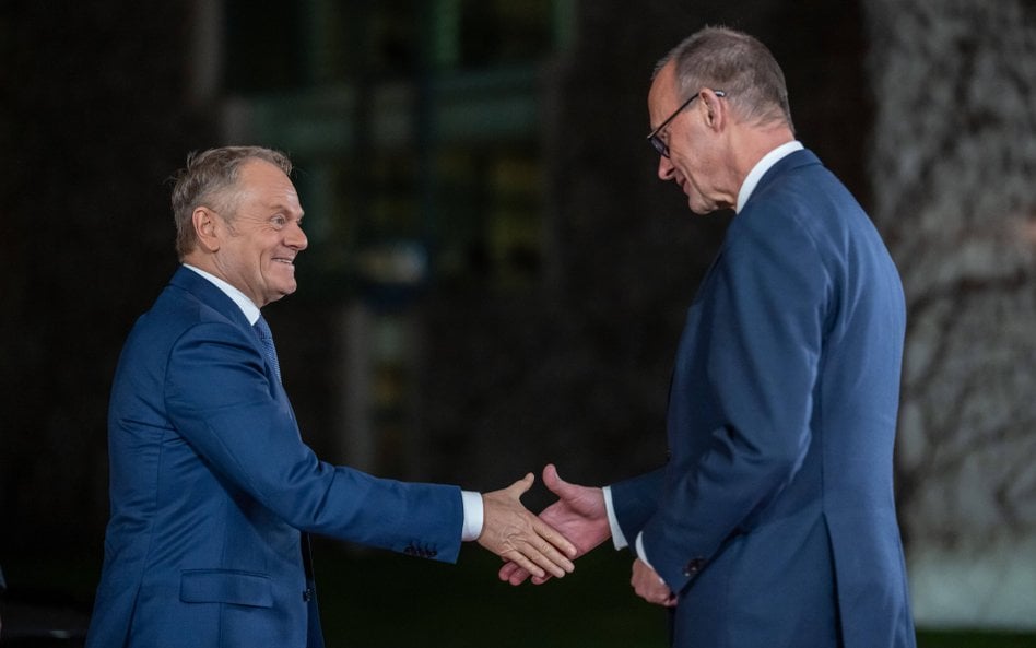 Donald Tusk i Friedrich Merz
