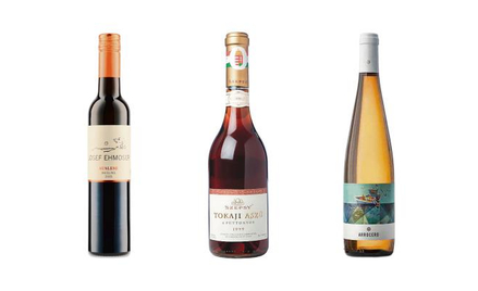 Las Virtudes Arrocero, 201, 35 zł ; Josef Ehmoser Riesling Ausles, 2020, 115 zł ; Szepsy 6 puttonyos