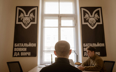 Centrum rekrutacyjne w Kijowie, kwiecień 2024