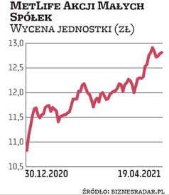 MetLife Akcji Małych Spółek przyniósł około 18 proc. zysku od początku roku. Aktywa skoncentrowane s