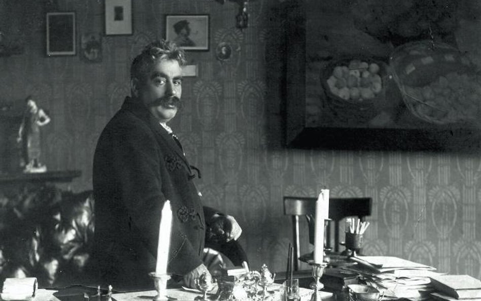 Icchok Lejbusz Perec (1852 – 1915) w swoim mieszkaniu przy ul. Ceglanej 2 (obecnie ul. Pereca)