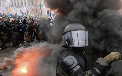 Protesty przedsiębiorców w ubiegłym tygodniu w Kijowie skończyły się starciami z policją