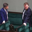 Szef KPRM Michał Dworczyk i minister zdrowia Łukasz Szumowski