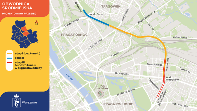 Plan obwodnicy śródmiejskiej