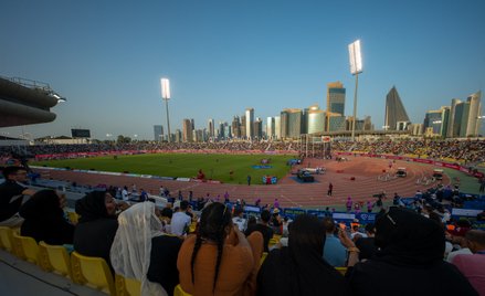 Stadion lekkoatletyczny w Dausze, na którym odbywają się mityngi Diamentowej Ligi