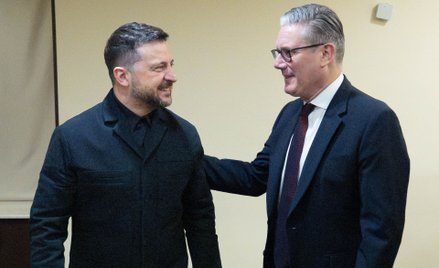 Wołodymyr Zełenski i Keir Starmer