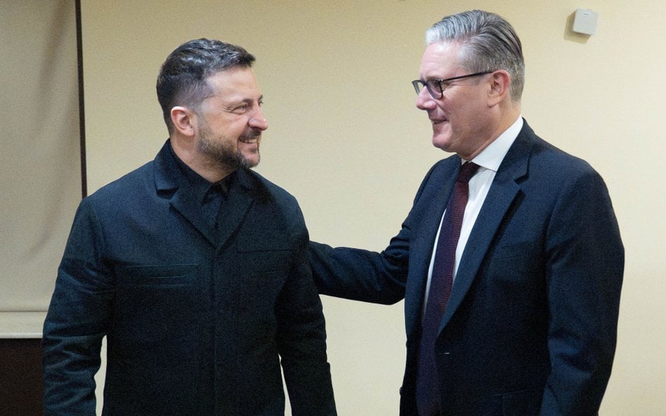 Wołodymyr Zełenski i Keir Starmer