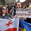 Jednym z trzech postradziekich krajów, który poparł rezolucję, jest Gruzja. Na zdjęciu wiec poparcia