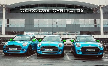 Samochody na minuty spod dworca i lotniska