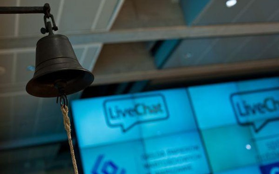 Notowania LiveChat Software świecą na zielono. Po godz. 10 za jeden walor trzeba zapłacić 36,75 zł, 