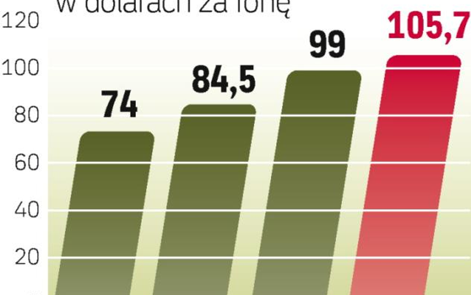 Prognozy cen węgla energetycznego są ostrożne. Bo np. w połowie 2008 r. cenę tony na styczeń 2009 r.