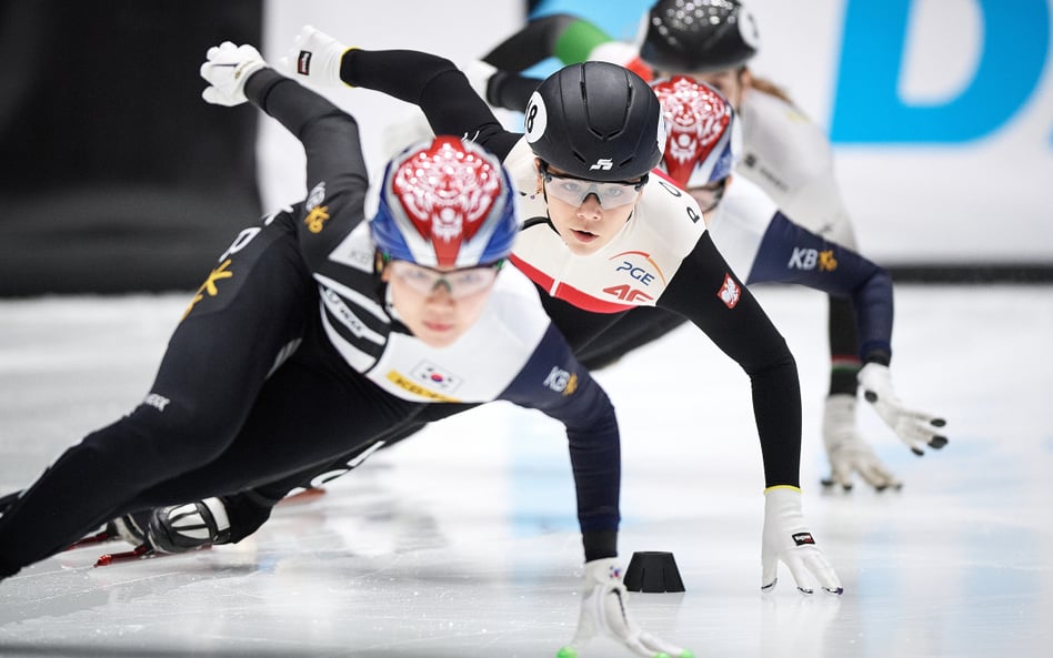 Nikola Mazur jest tej zimy wśród kandydatów do podium podczas zawodów Pucharu Świata w short tracku