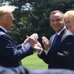 Prezydent Stanów Zjednoczonych Ameryki Donald Trump oraz prezydent RP Andrzej Duda z małżonką Agatą 