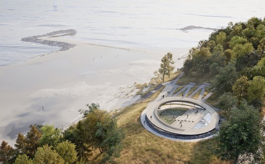 Zwycięski projekt platformy autorstwa pracowni Restudio Jacaszek Architekci.