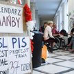 Protest rodziców dzieci niepełnosprawnych w Sejmie