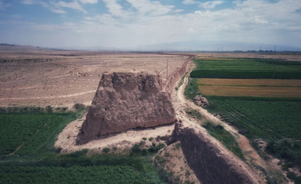 Fragment muru w prowincji Gansu