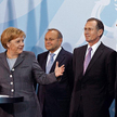 Angela Merkel, kanclerz Niemiec i Wolfgang Franz, szef instytutu gospodarczego ZEW
