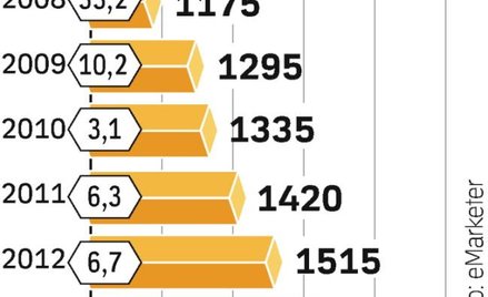 W 2008 r. wydatki na reklamę w sieciowych społecznościach wzrosły o 33,8 proc. W tym roku będzie to 
