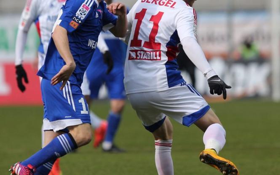 Roman Gergel (z prawej) uratował remis dla Górnika