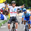 Tadej Pogacar na mecie szóstego etapu Tour de France