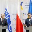 Mnistrowie spraw zagranicznych Polski i Ukrainy Zbigniew Rau i Dmytro Kuleba