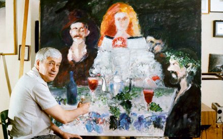 Jerzy Piotrowicz w pracowni