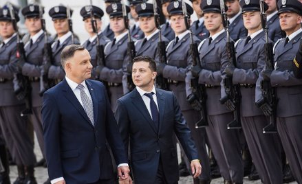 Marsz w tę samą stronę? To jeszcze nie jest przesądzone. Andrzej Duda i Wołodymyr Zełenski przed Pał