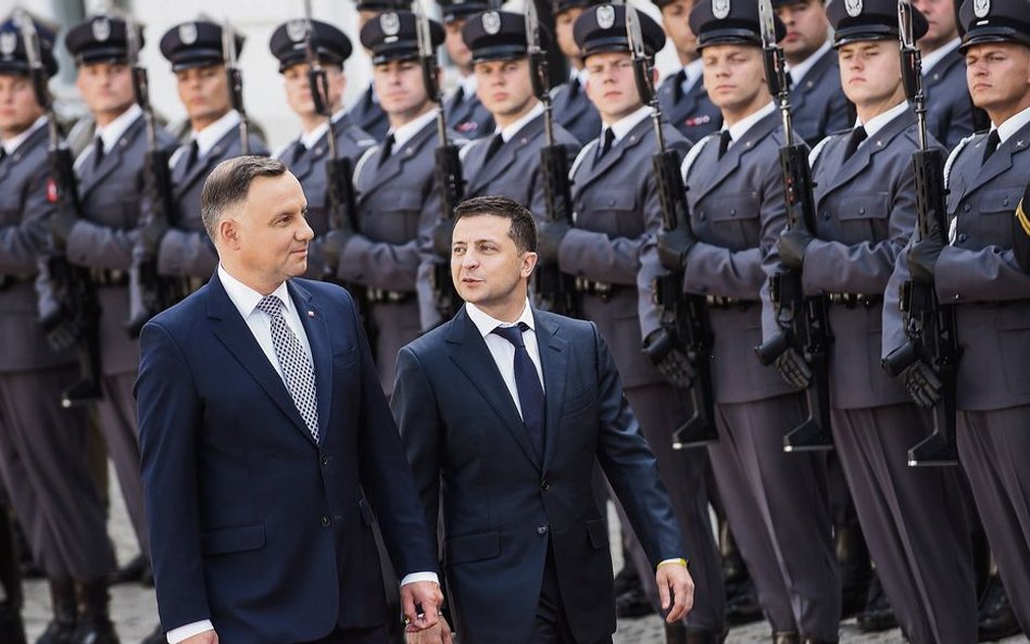 Marsz w tę samą stronę? To jeszcze nie jest przesądzone. Andrzej Duda i Wołodymyr Zełenski przed Pał